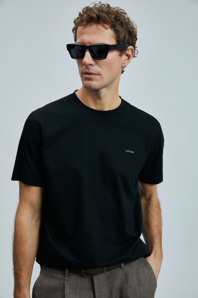 Bran Modern Grafik T- Shirt Siyah 