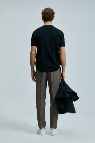 Bran Modern Grafik T- Shirt Siyah - 6