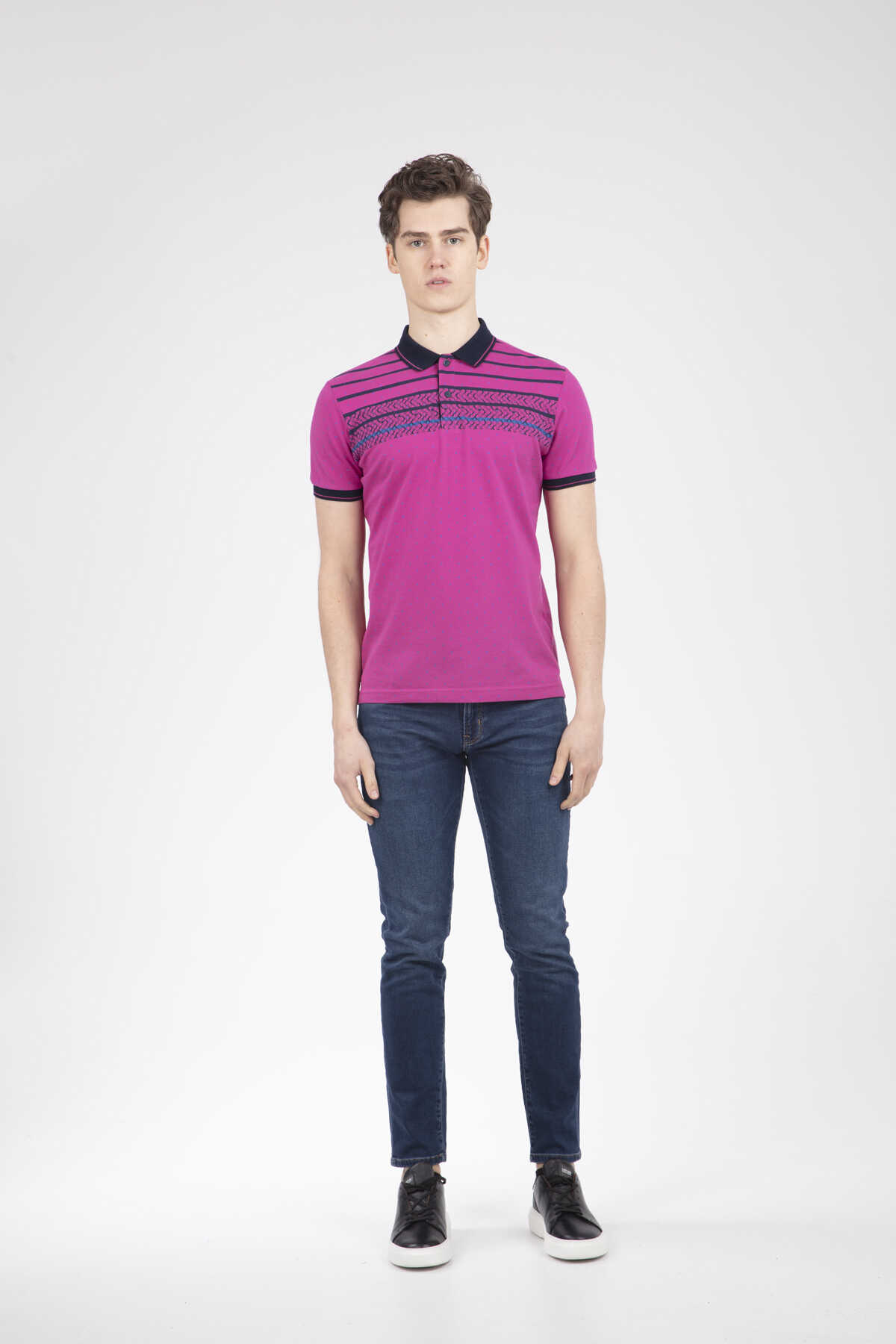 Brent Polo Erkek Tişört Pembe