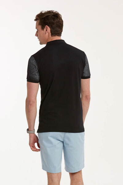 Brenti Polo Men's T-Shirt Black - 4