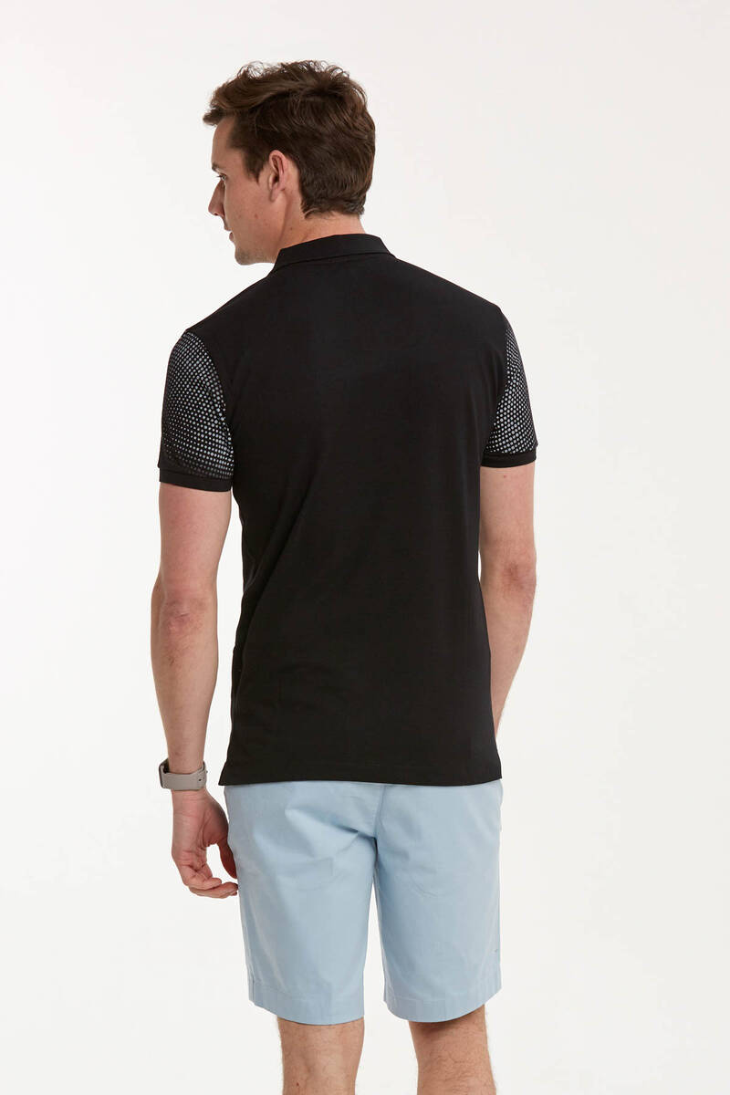 Brenti Polo Men's T-Shirt Black - 4
