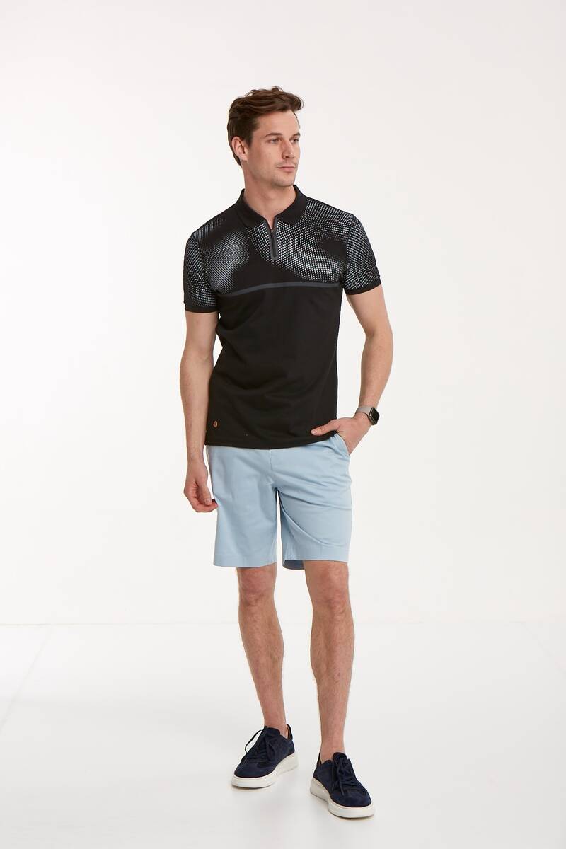 Brenti Polo Men's T-Shirt Black - 3