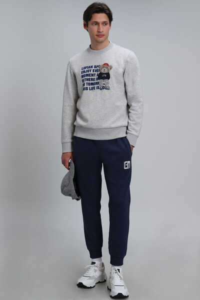 Bud Erkek Sweatshirt Gri - 2
