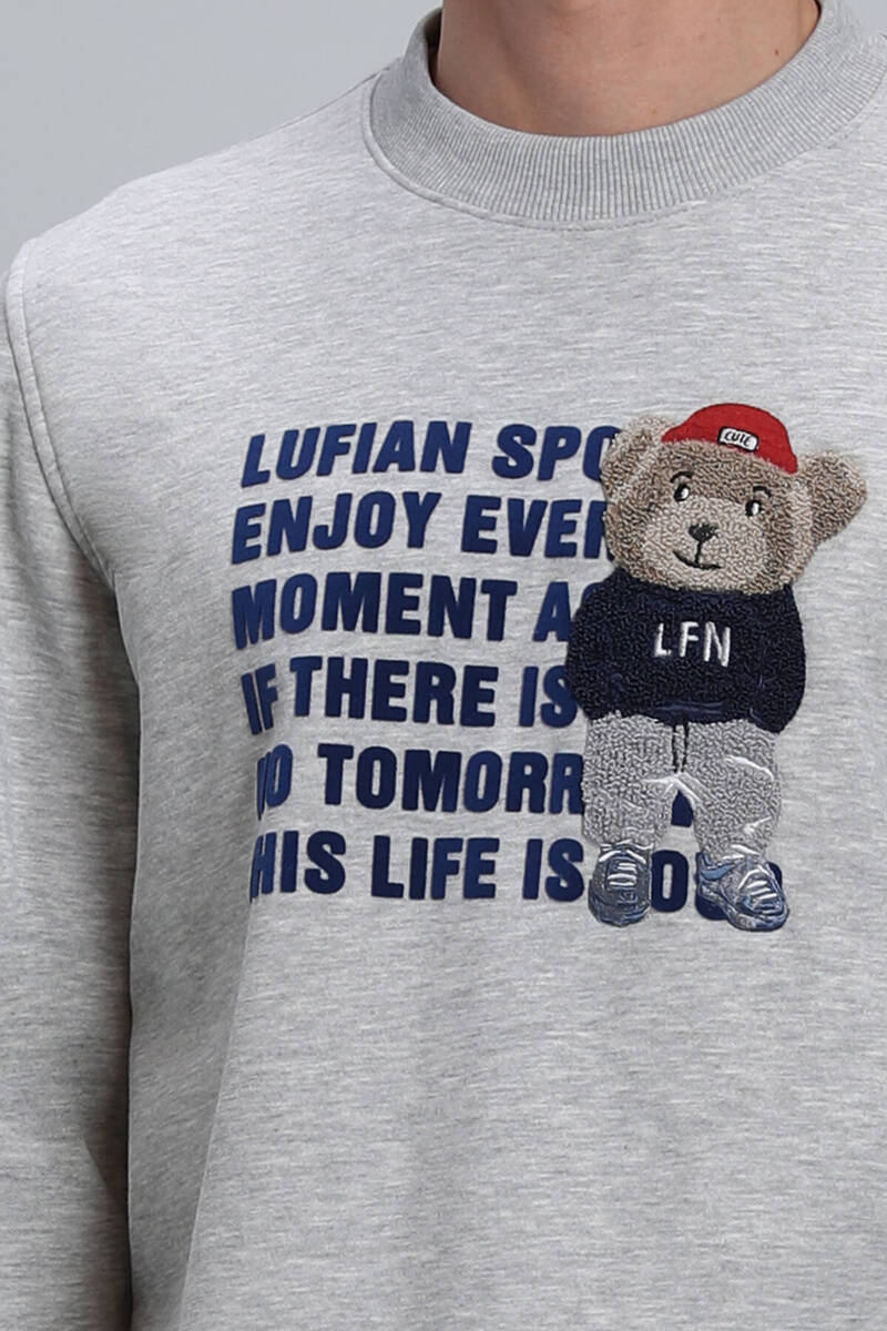 Bud Erkek Sweatshirt Gri - 3