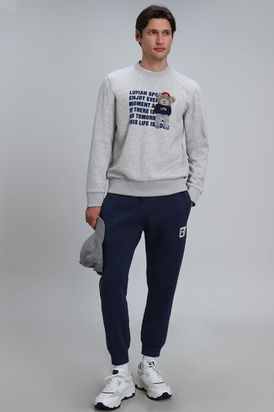 Bud Erkek Sweatshirt Gri - 4