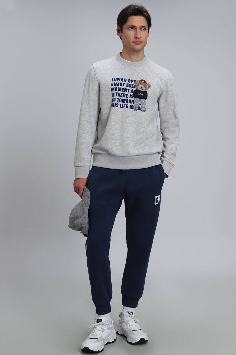 Bud Erkek Sweatshirt Gri - 4