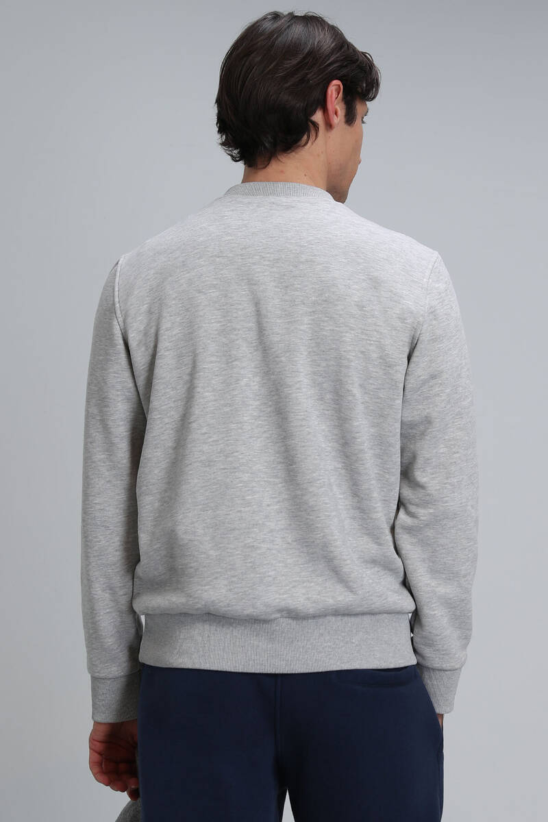 Bud Erkek Sweatshirt Gri - 6