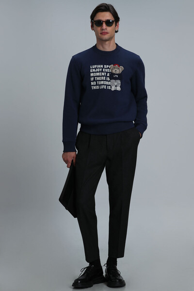 Bud Erkek Sweatshirt Lacivert - 2