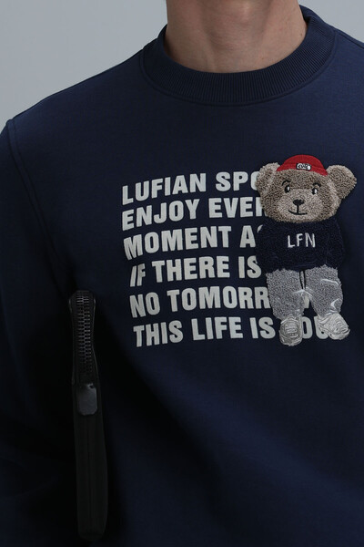 Bud Erkek Sweatshirt Lacivert - 3