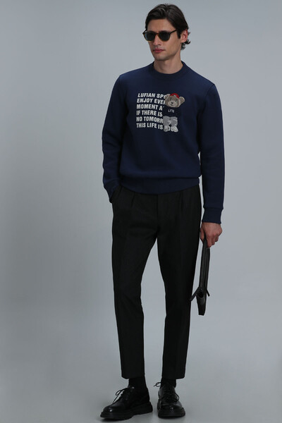 Bud Erkek Sweatshirt Lacivert - 4