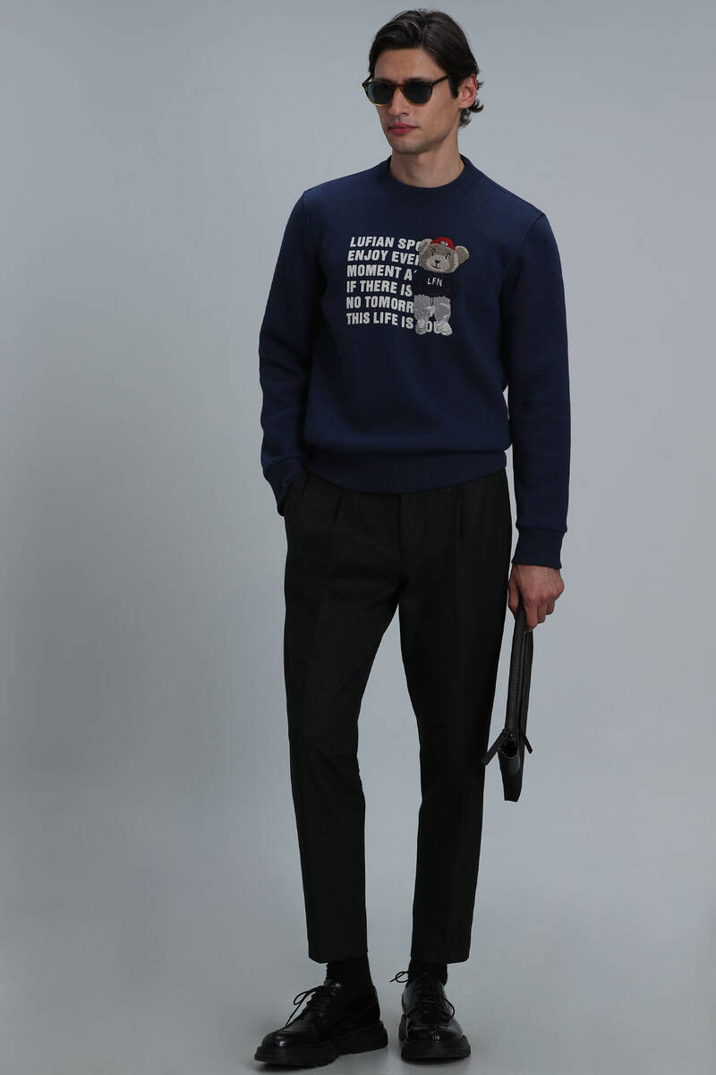 Bud Erkek Sweatshirt Lacivert - 4