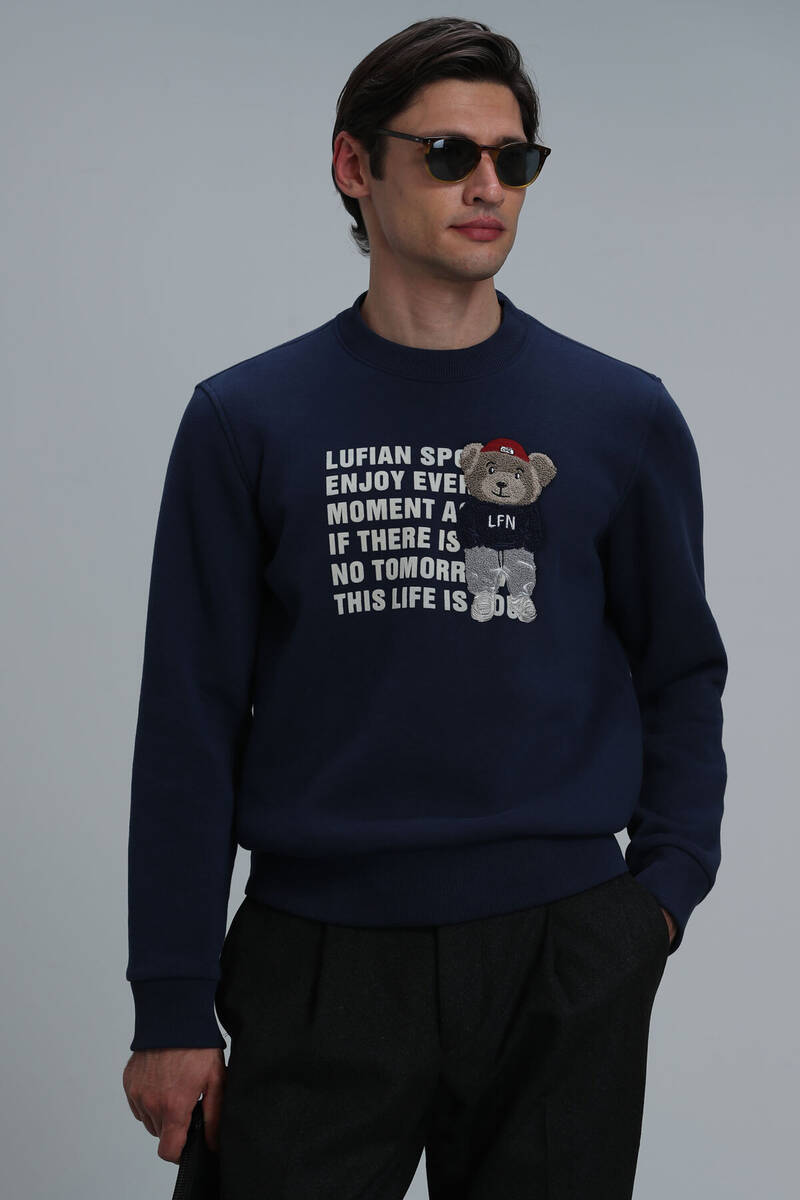 Bud Erkek Sweatshirt Lacivert - 5