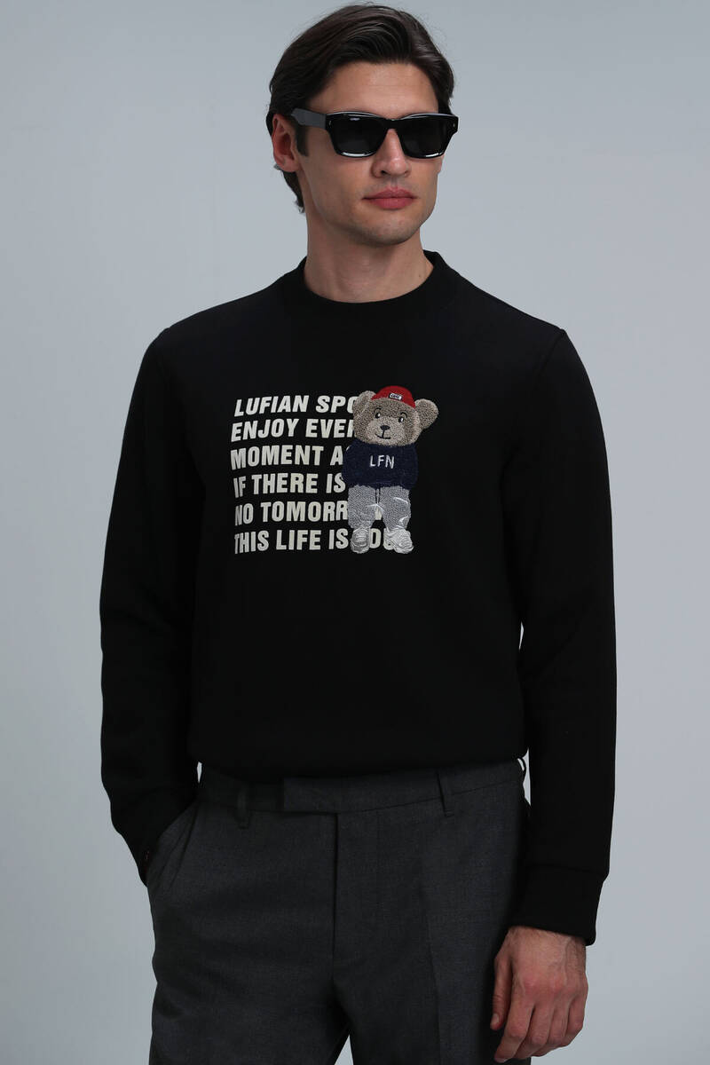Bud Erkek Sweatshirt Siyah - 1