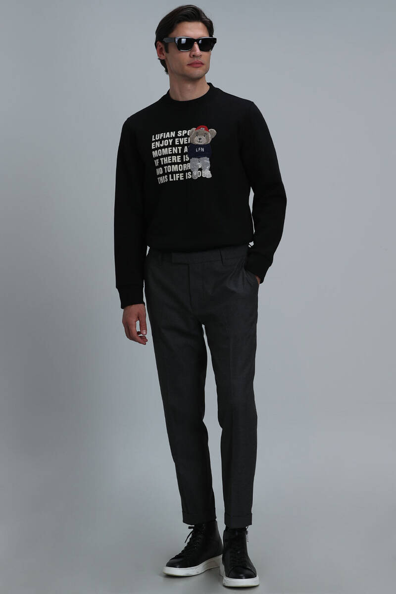 Bud Erkek Sweatshirt Siyah - 2