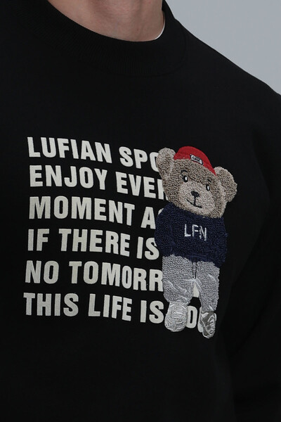 Bud Erkek Sweatshirt Siyah - 3