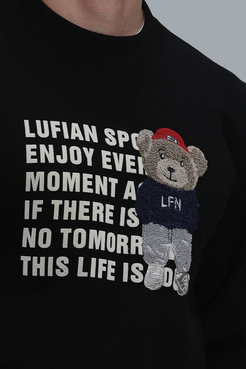 Bud Erkek Sweatshirt Siyah - 3