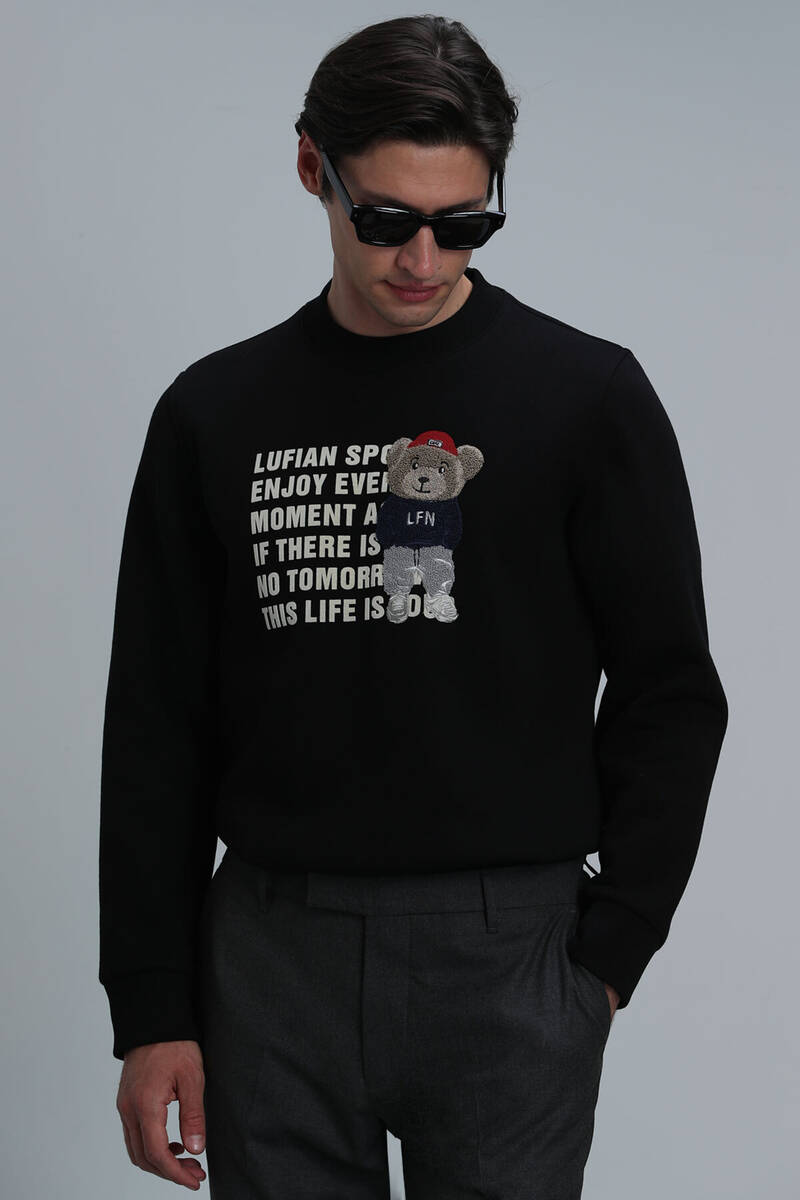 Bud Erkek Sweatshirt Siyah - 5