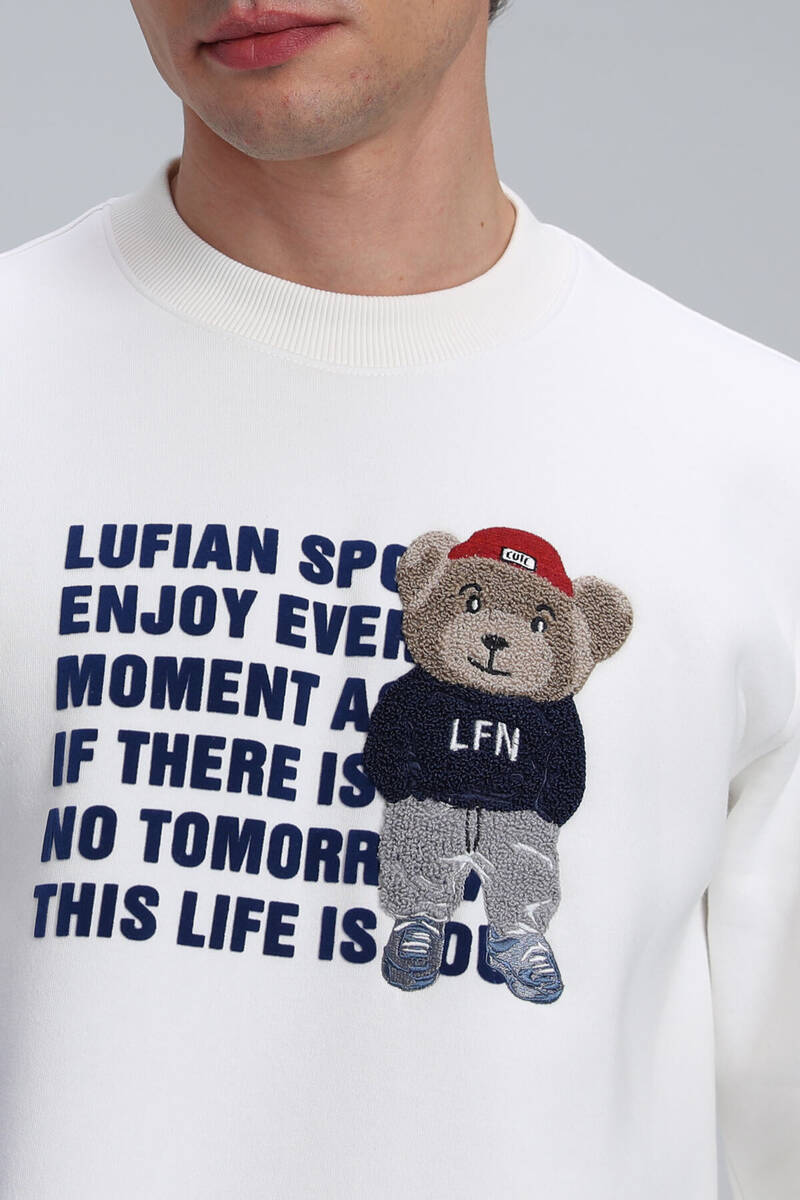 Bud Men's Sweatshirt Off White - 3