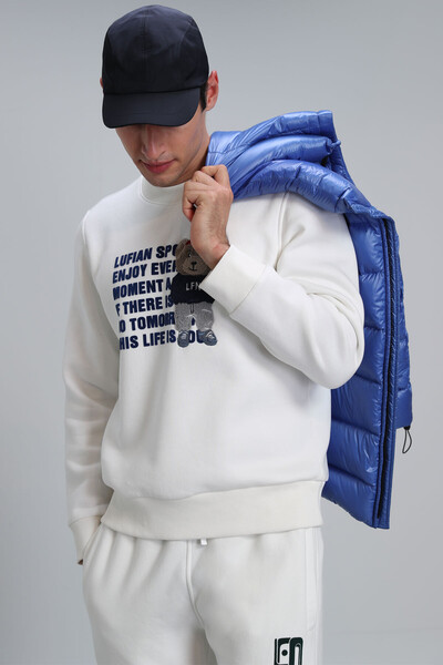 Bud Men's Sweatshirt Off White - 5