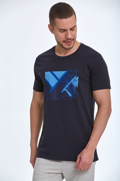 Caleb Printed Men's T-Shirt Black 
