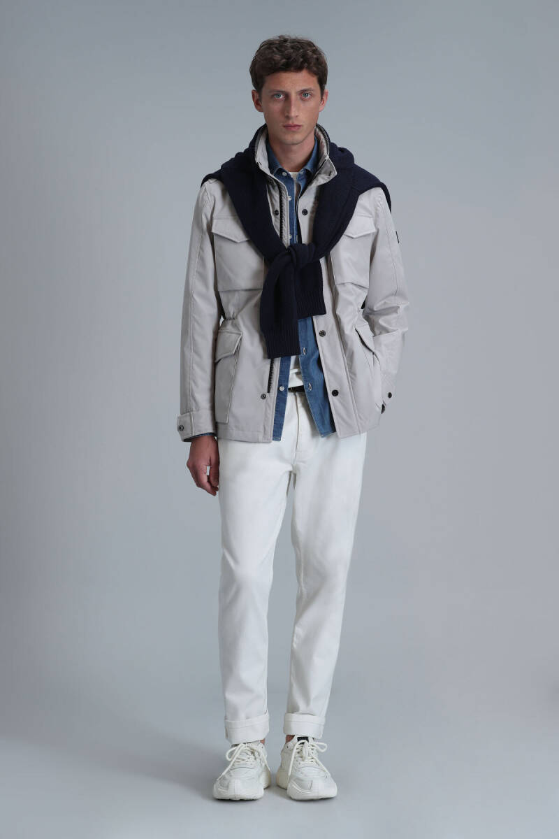 Cameron Men's Coat Beige - 2