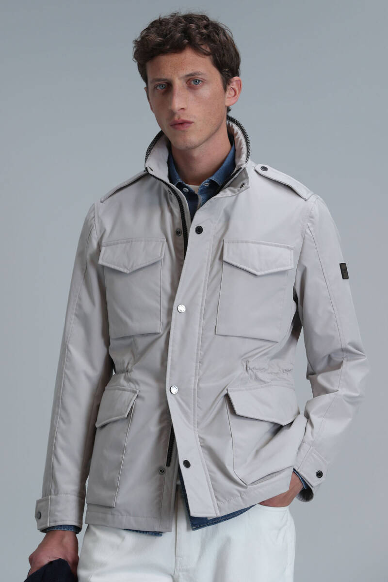 Cameron Men's Coat Beige - 5