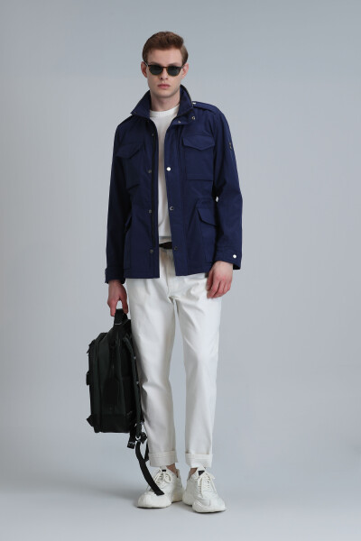 Cameron Men's Coat Navy Blue - 4