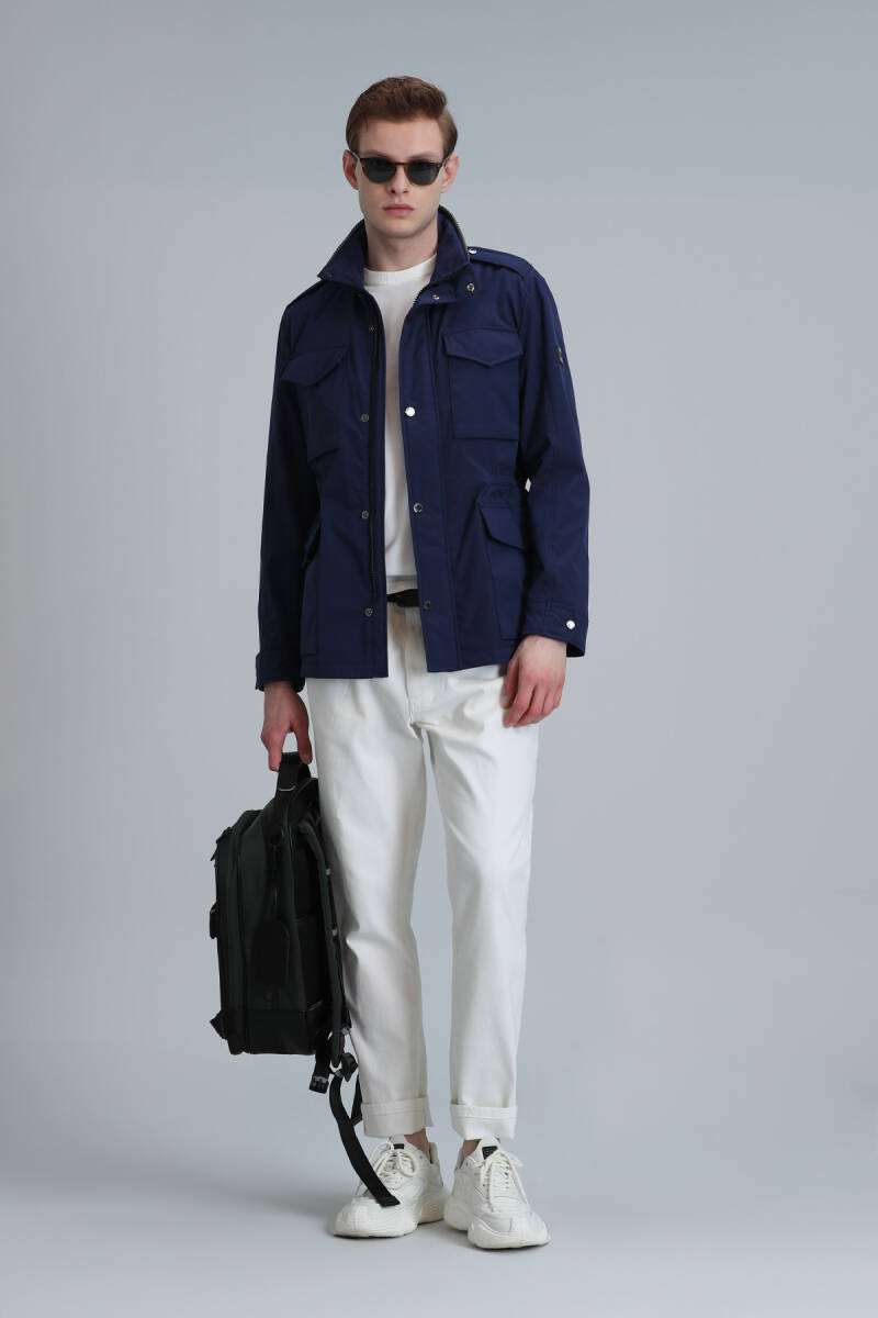 Cameron Men's Coat Navy Blue - 4
