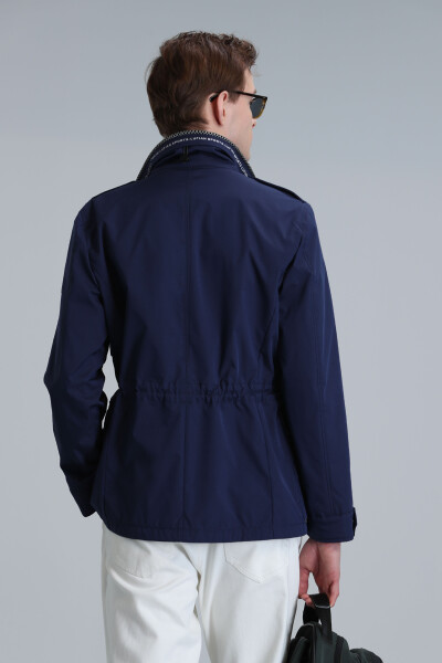 Cameron Men's Coat Navy Blue - 6