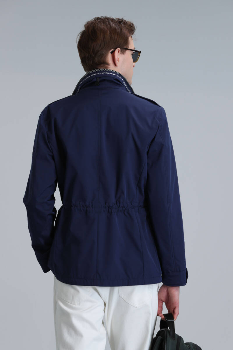 Cameron Men's Coat Navy Blue - 6
