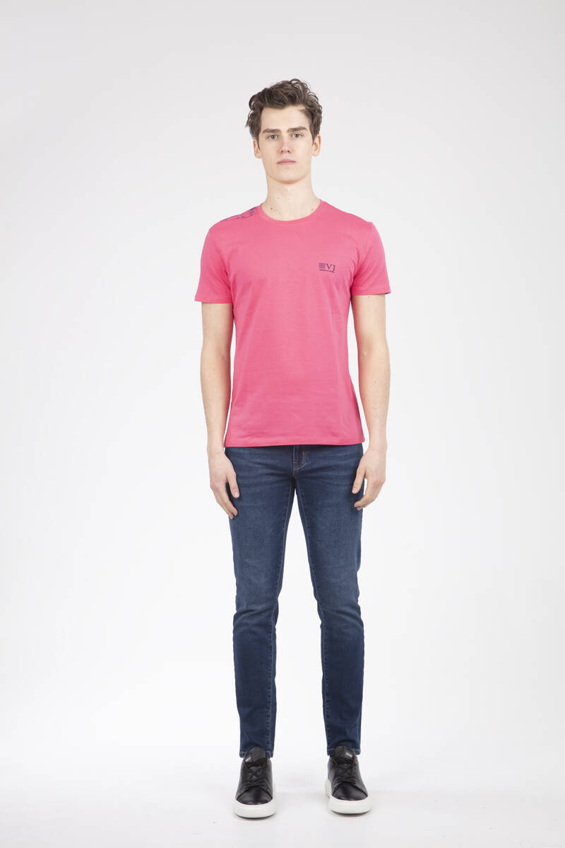 Camouflage Printed Crew Neck T-Shirt - 2