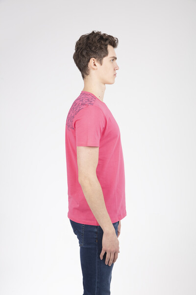 Camouflage Printed Crew Neck T-Shirt - 3
