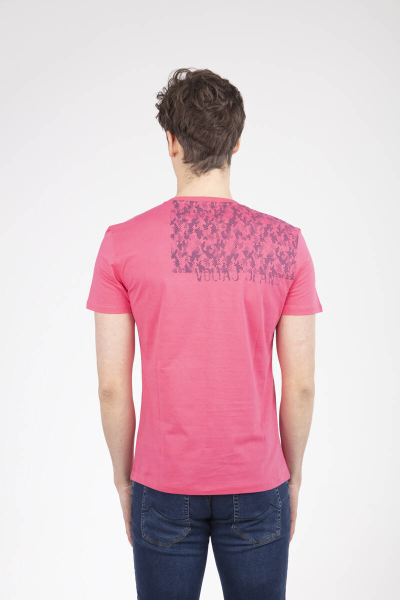 Camouflage Printed Crew Neck T-Shirt - 4