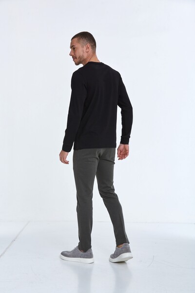 Capri Men's Long Sleeve T-Shirt Black - 4