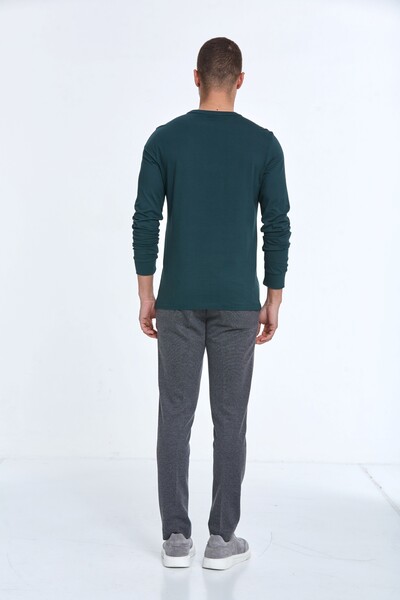 Capri Men's Long Sleeve T-Shirt Green - 4