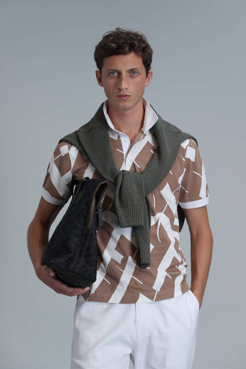 Cara Smart Men's Polo T-Shirt Copper - 1