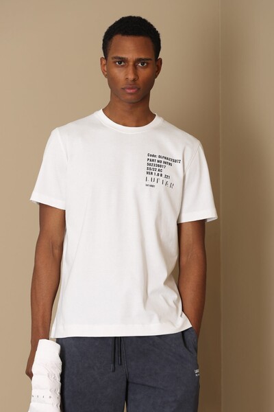 Lufian - Carot Modern Grafik Pamuklu Erkek T-Shirt