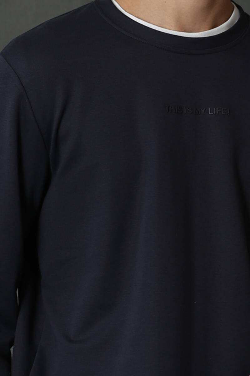 Carter Men's Long Sleeve T-Shirt Navy Blue - 4