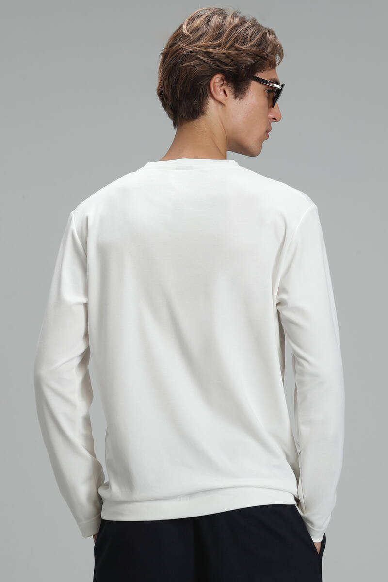 Carter Men's Long Sleeve T-Shirt Off White - 6
