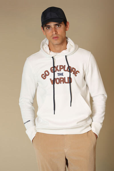 Charge Erkek Sweatshirt Kırık Beyaz 