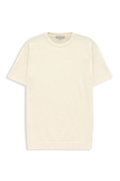 Chicago Beige Color Crew Neck Knitwear 
