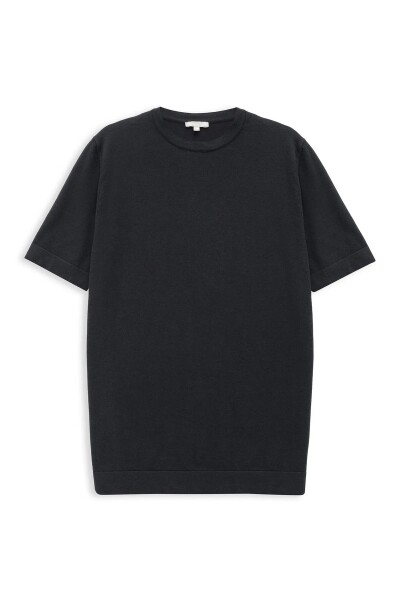 Chicago Navy Blue Color Crew Neck Knitwear 