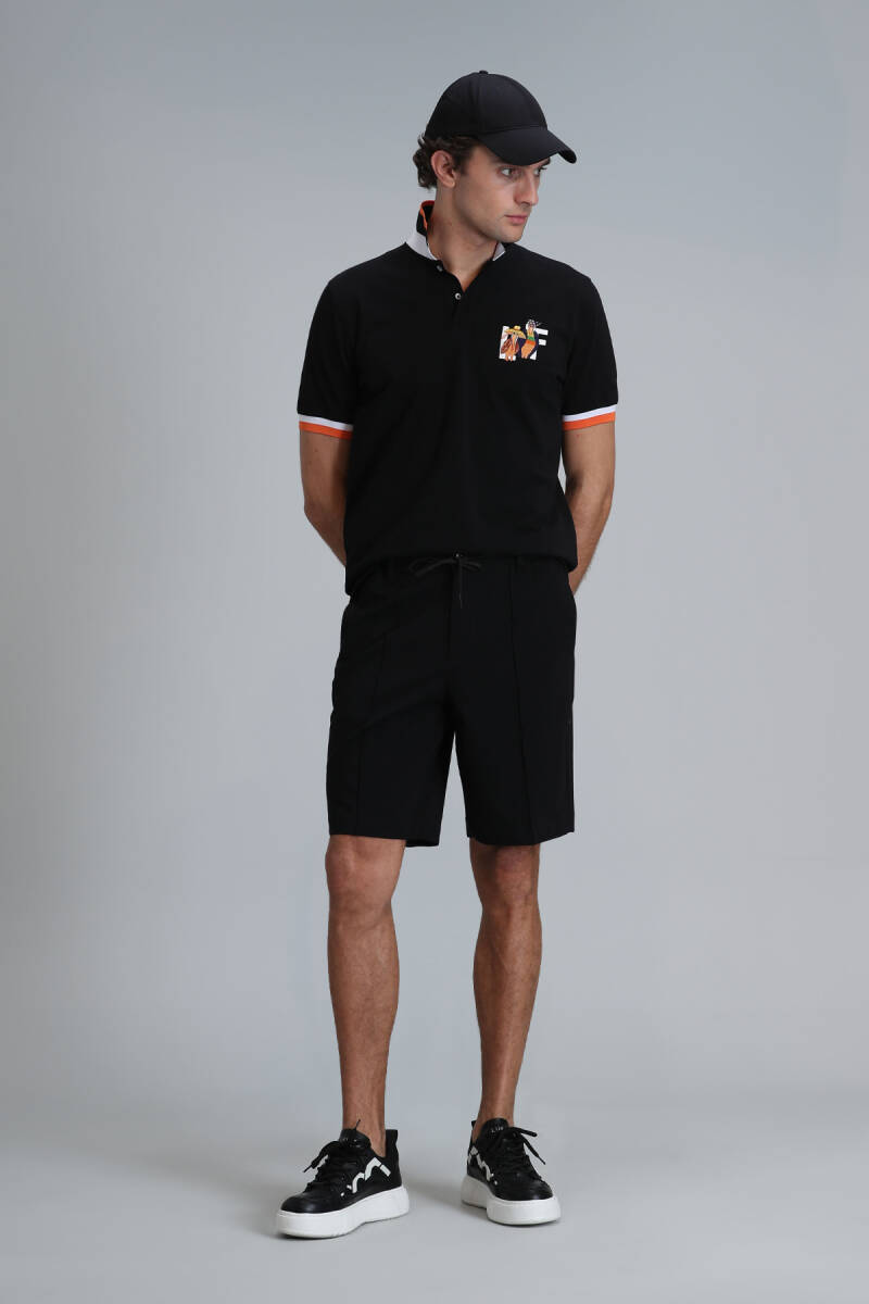 Chrıs Spor Erkek Chino Şort Slim Fit Siyah - 3
