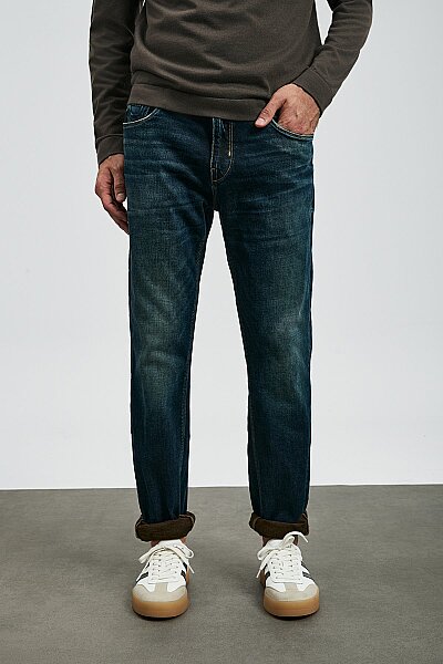 Chris Spor Jean Erkek Pantolon Slim Fit Mavi - LUFIAN (1)