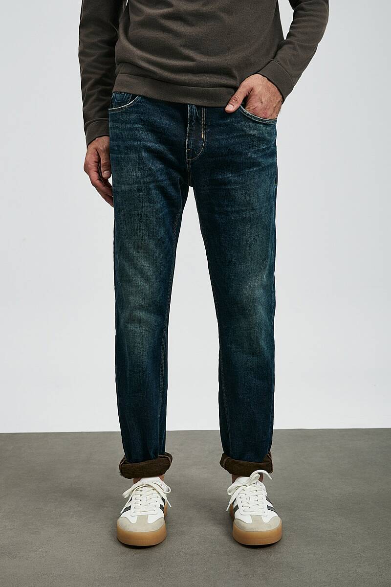 Chris Spor Jean Erkek Pantolon Slim Fit Mavi - 2