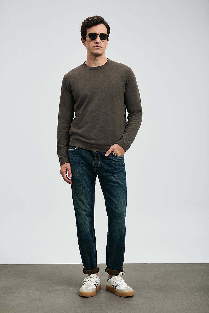 Chris Spor Jean Erkek Pantolon Slim Fit Mavi - 3