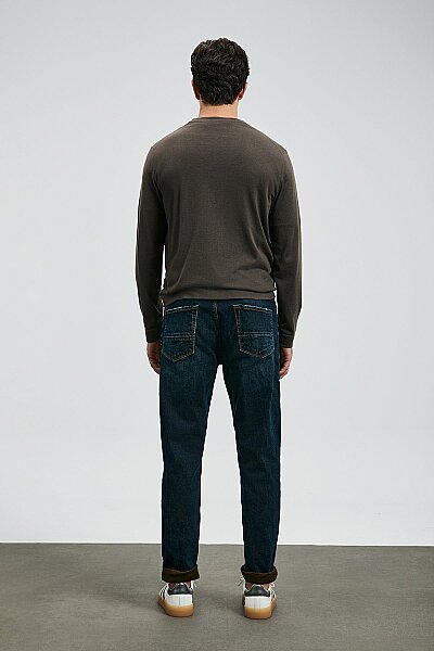 Chris Spor Jean Erkek Pantolon Slim Fit Mavi - 6