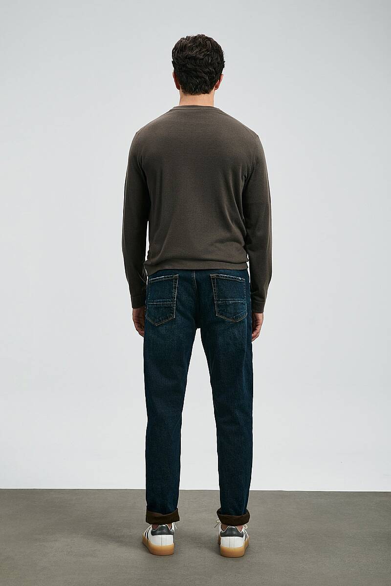 Chris Spor Jean Erkek Pantolon Slim Fit Mavi - 6
