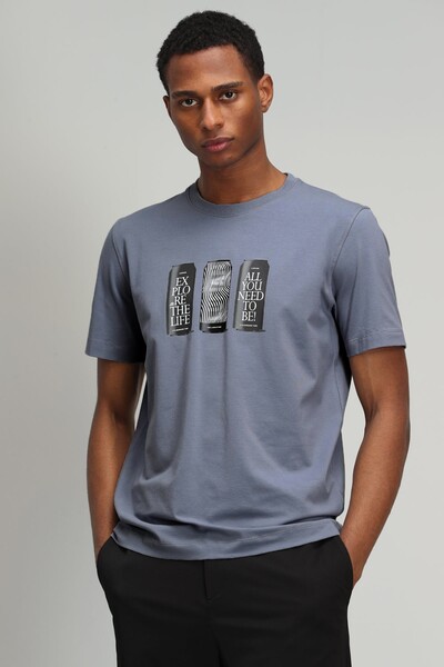 LUFIAN - Chrıst Men's Graphic Basic T-Shirt