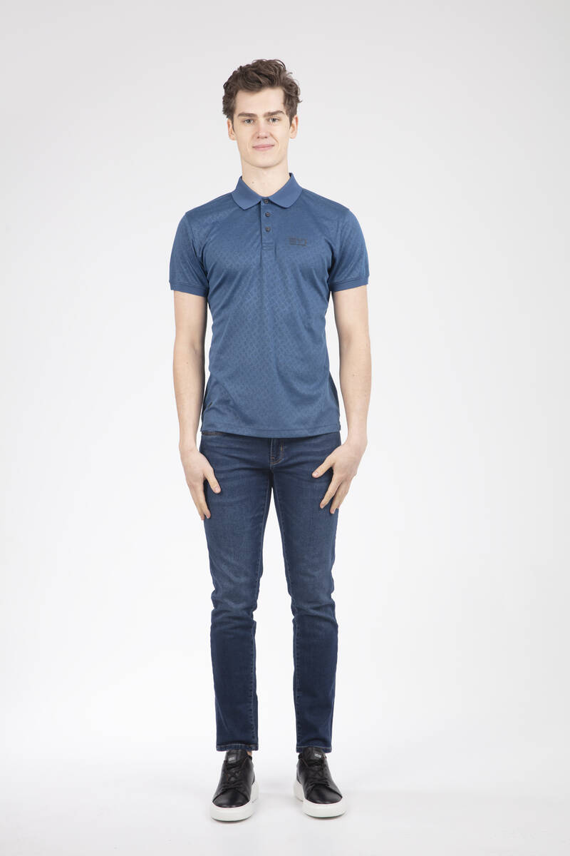 Clark Polo Erkek Polo Tişört İndigo - 2